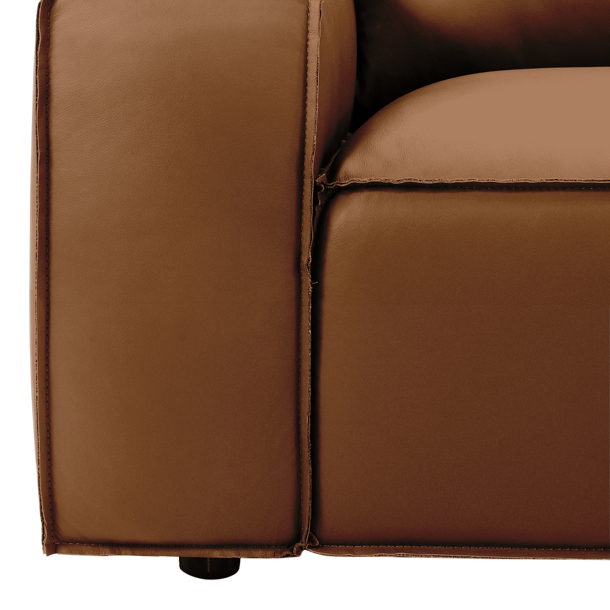 Armen Living Clayton 2-pc. Modern Casual Leather Living Room Set