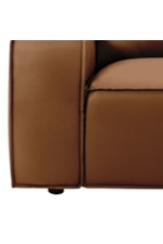 Armen Living Clayton 2-pc. Modern Casual Leather Living Room Set with Robust Track Arms