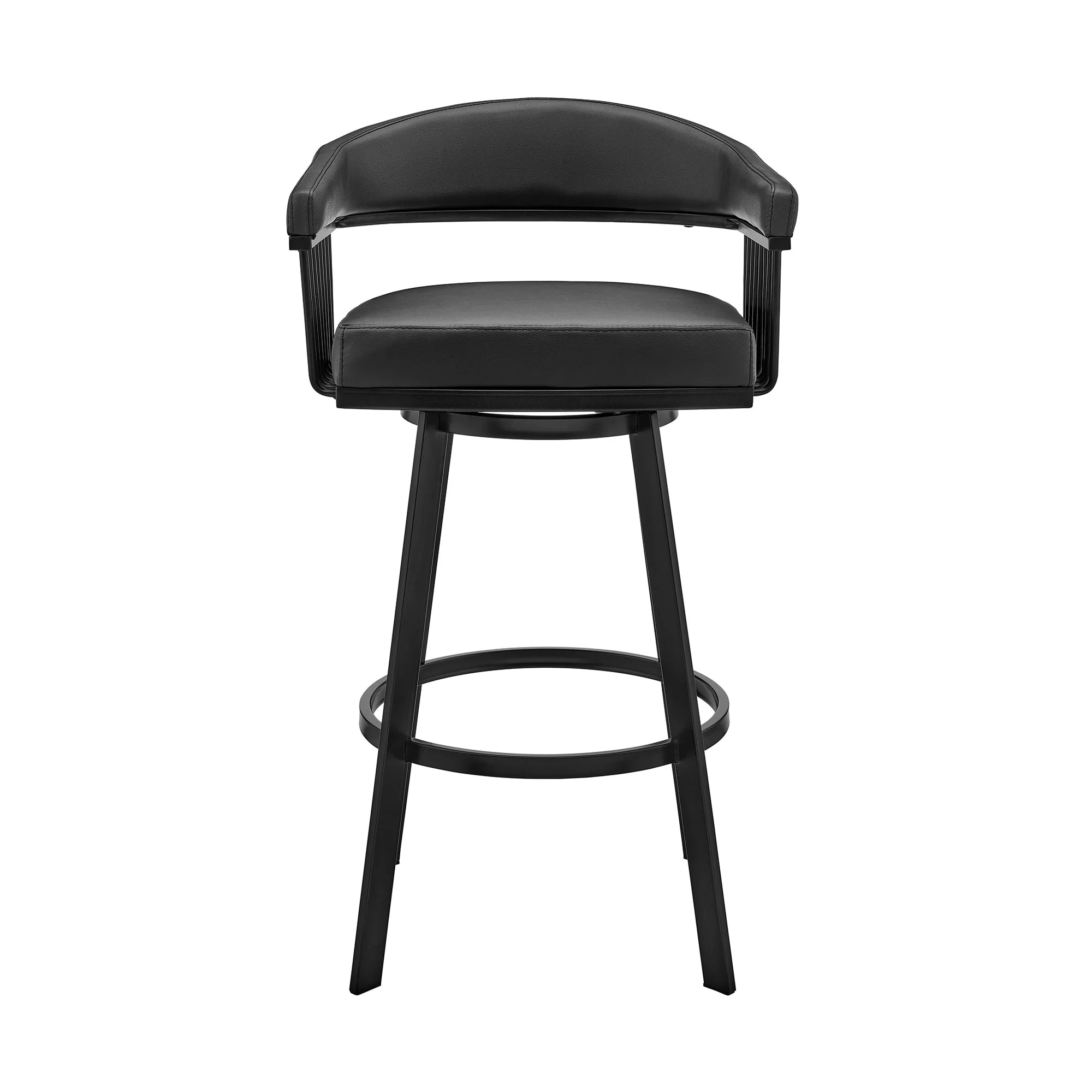 Bronson 721535761852 Transitional BarHeight Swivel Stool Sadler's