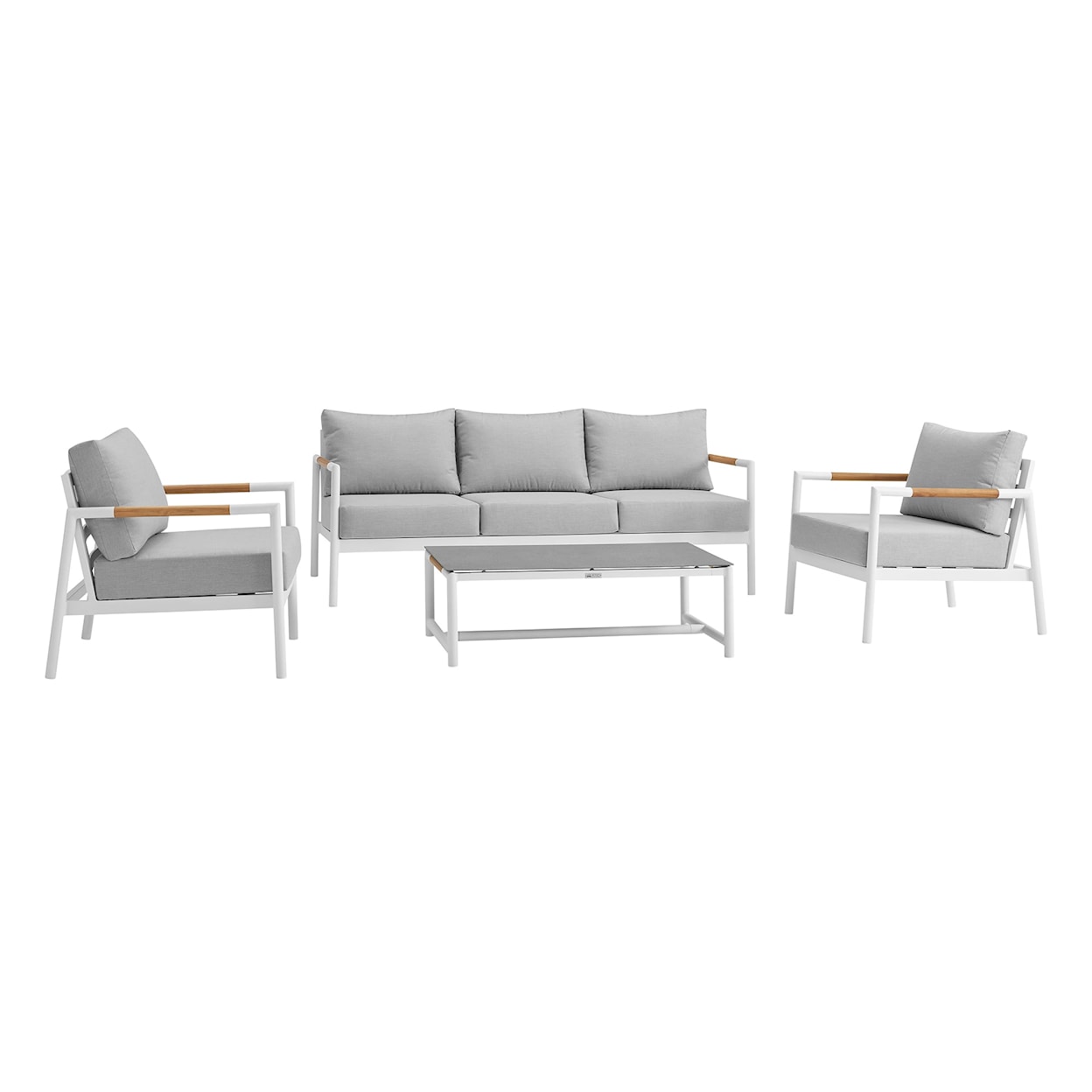 Armen Living Crown Outdoor Conversation Set