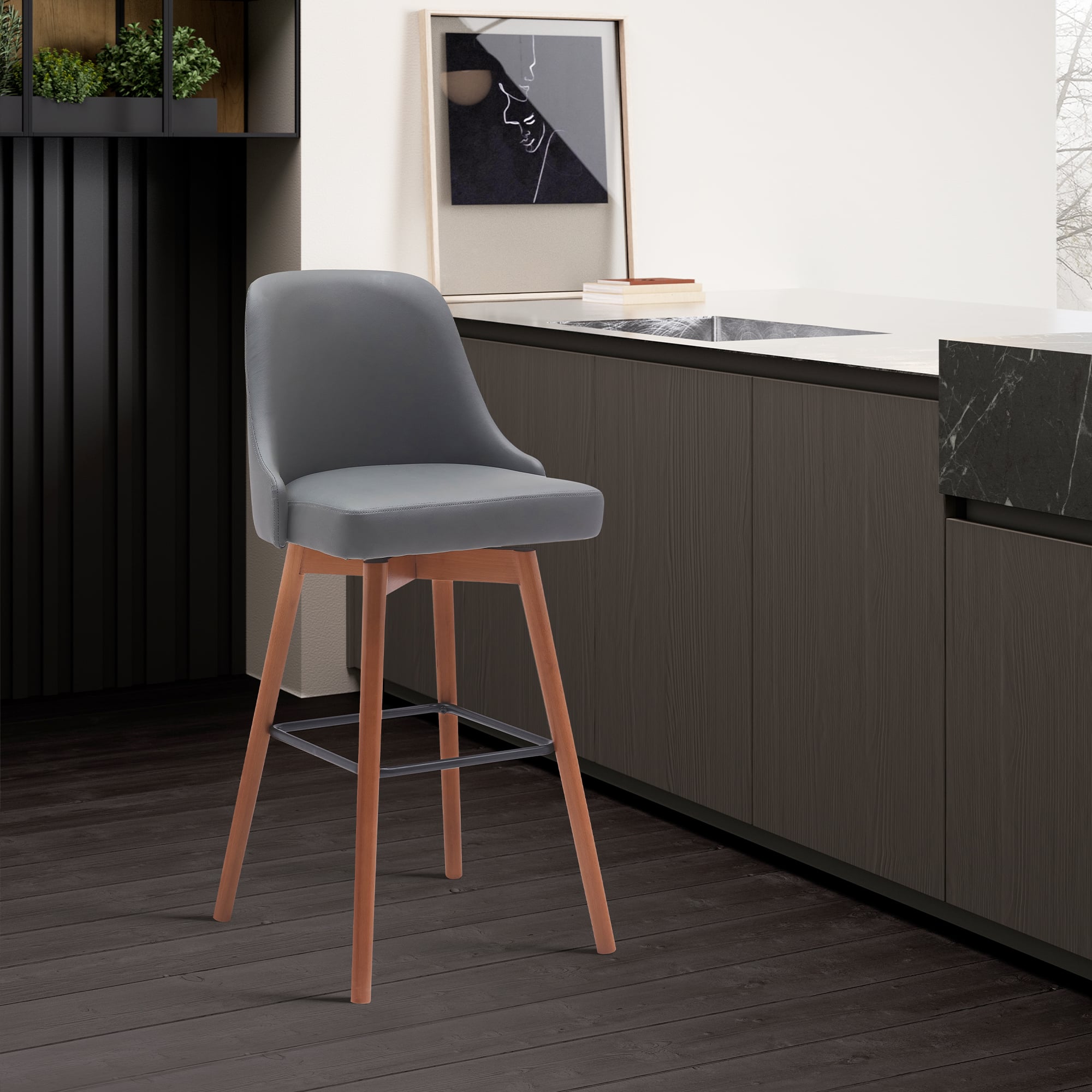 Armen Living Sicily Counter-Height Stool
