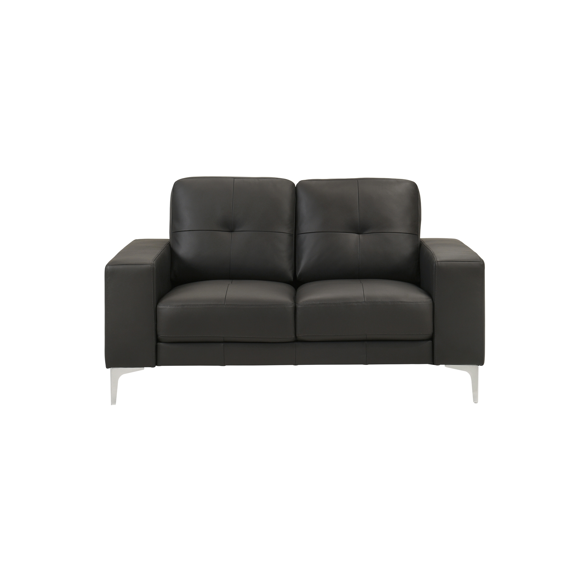 Armen Living Faelin 2-pc. Top-Grain Leather Living Room Set