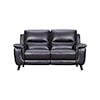 Armen Living Lizette Brown Leather Living Room Set