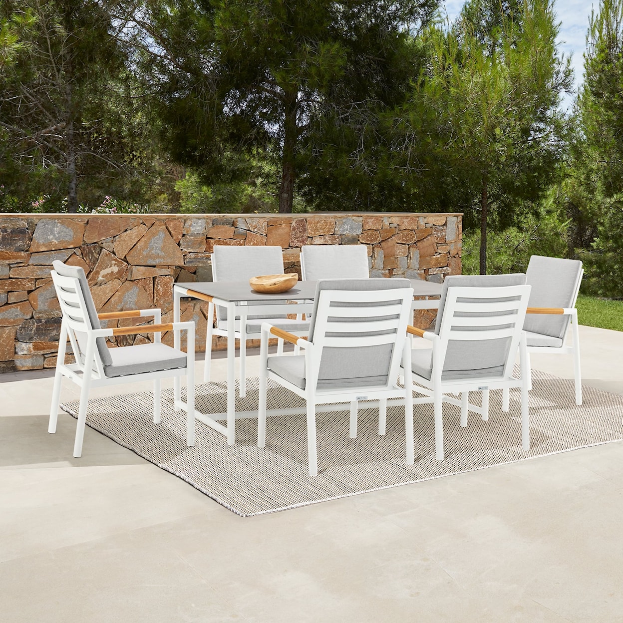 Armen Living Royal Outdoor Dining Chair