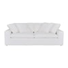 Armen Living Liberty White 2-Cushion Sofa