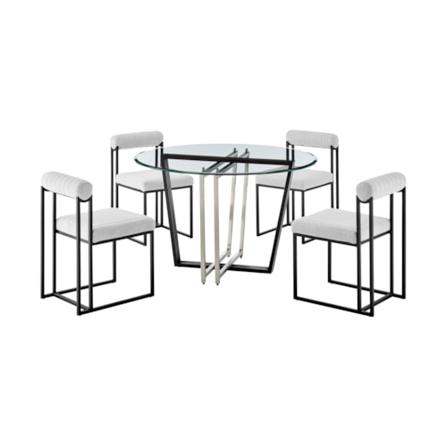 Contemporary 5-Piece Dining Set