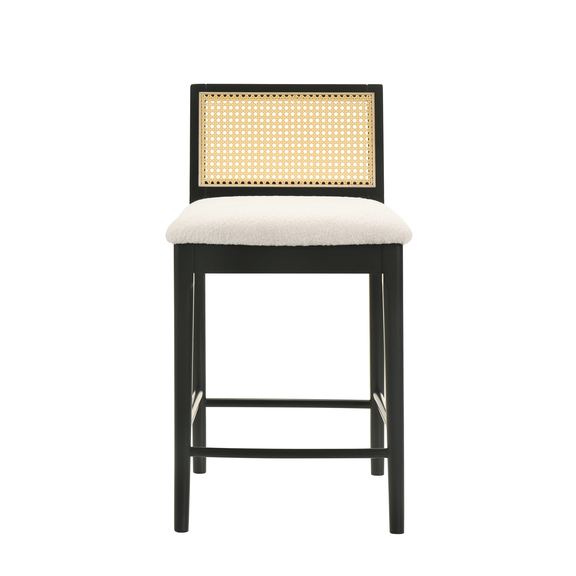 Armen Living Tobias Woven-Back Counter Stool