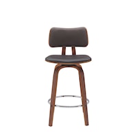 Contemporary Counter-Height Swivel Stool