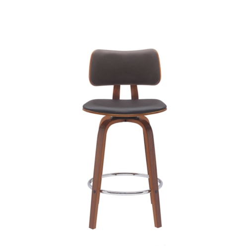 Contemporary Counter-Height Swivel Stool