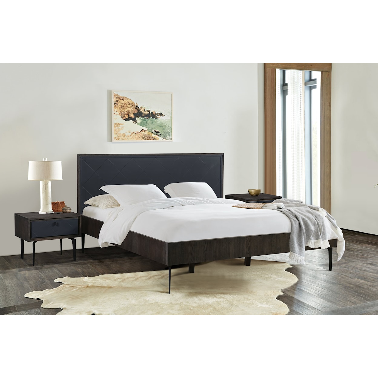 Armen Living Cross 3-Piece King Bedroom Set