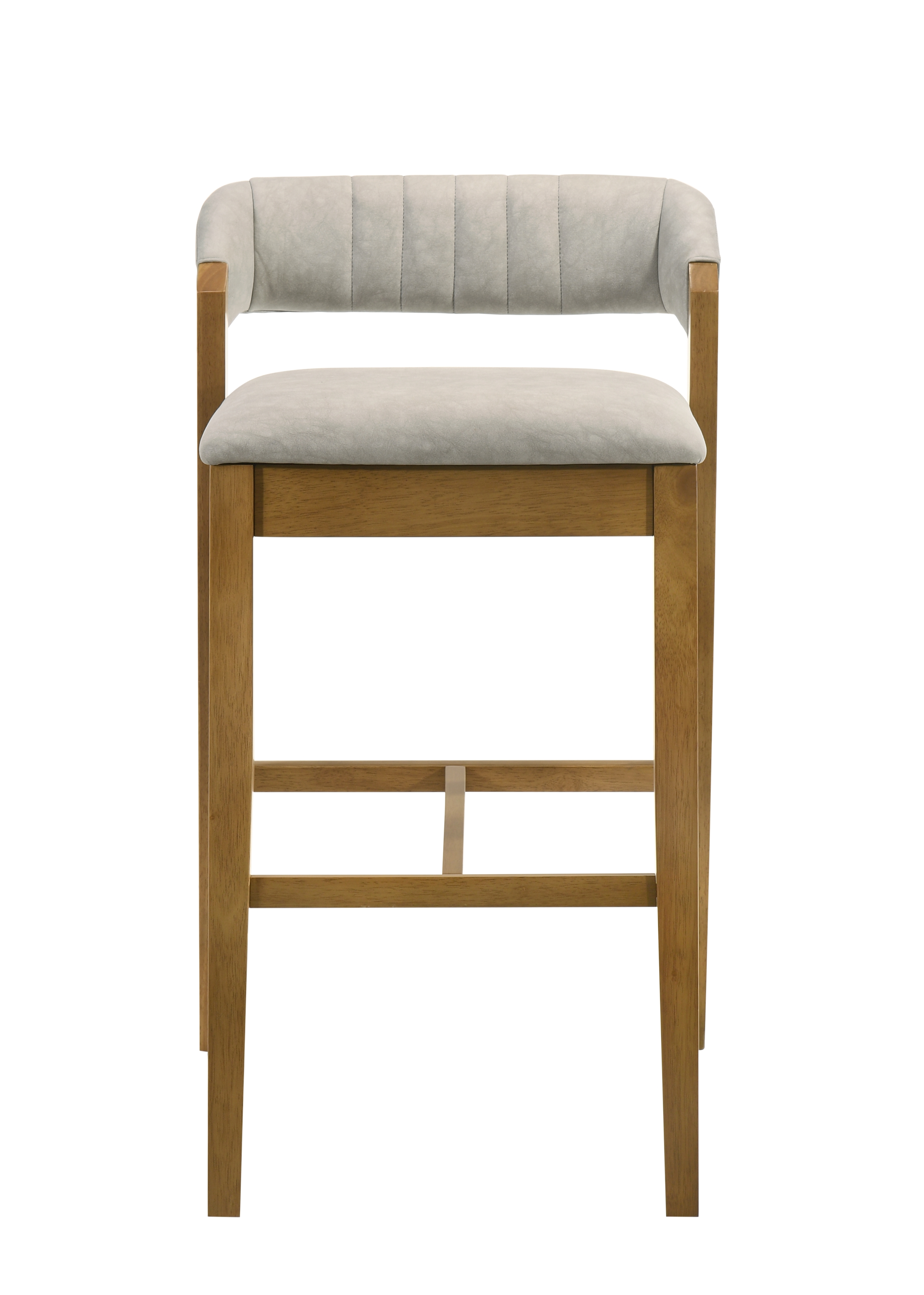 Low-Back Counter Stool w/Channel Tufting