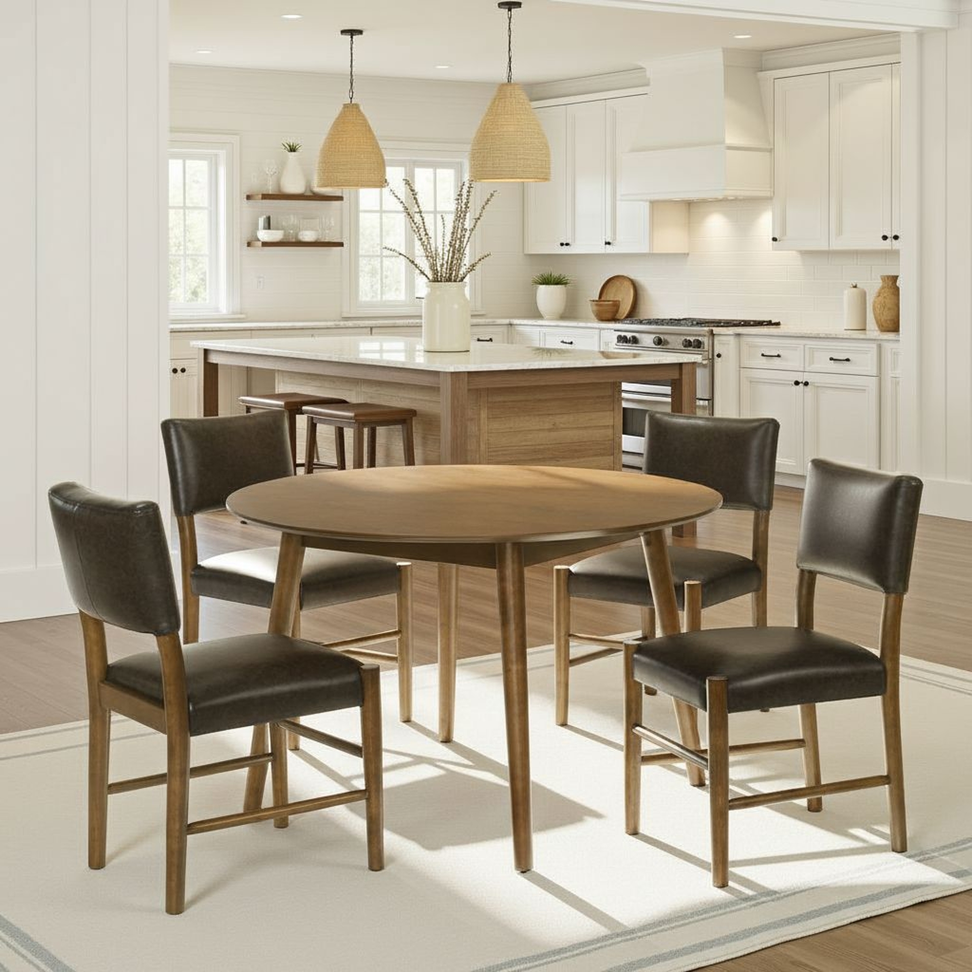 5-pc. Mid-Century Modern Dining Set