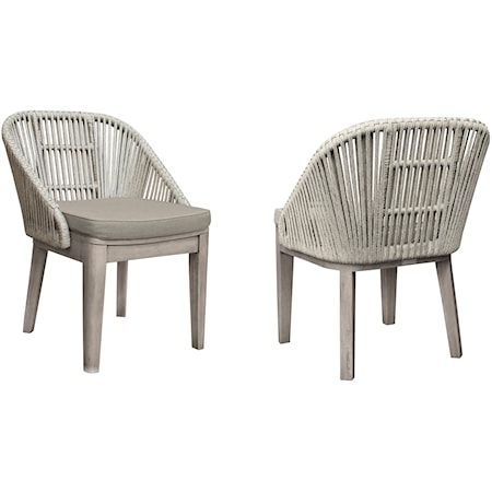 Set of 2 Outdoor Side Chairs