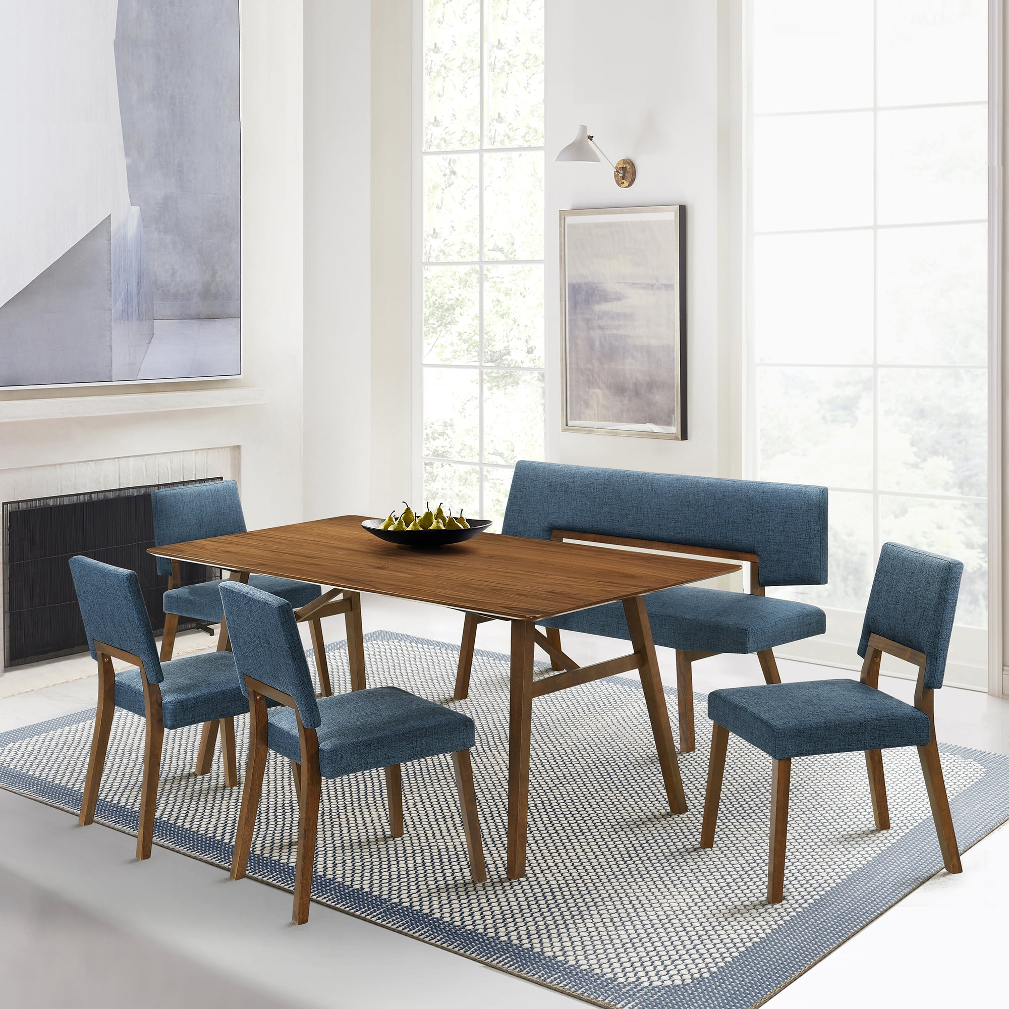 Armen Living Channell Dining Set