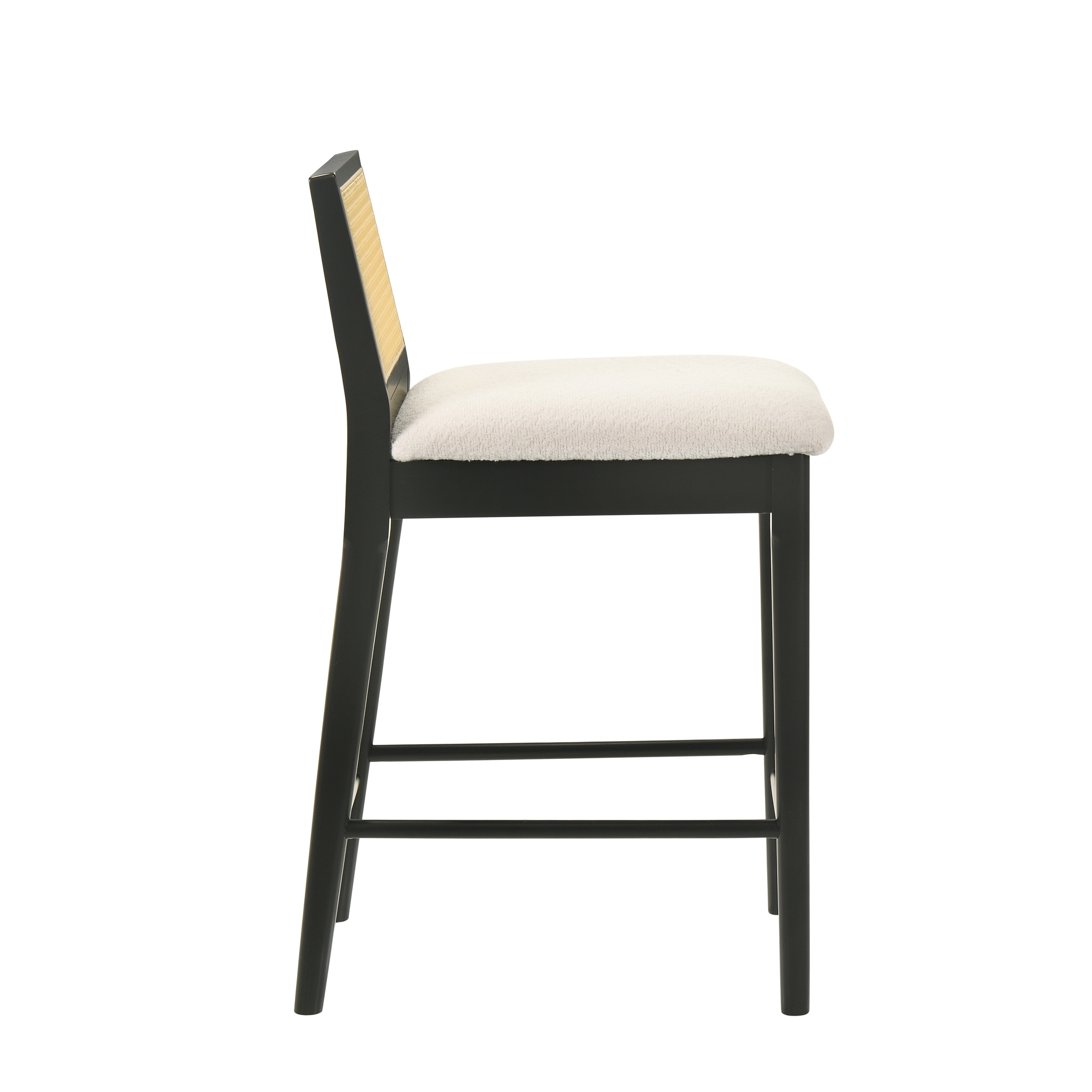 Armen Living Tobias Woven-Back Counter Stool