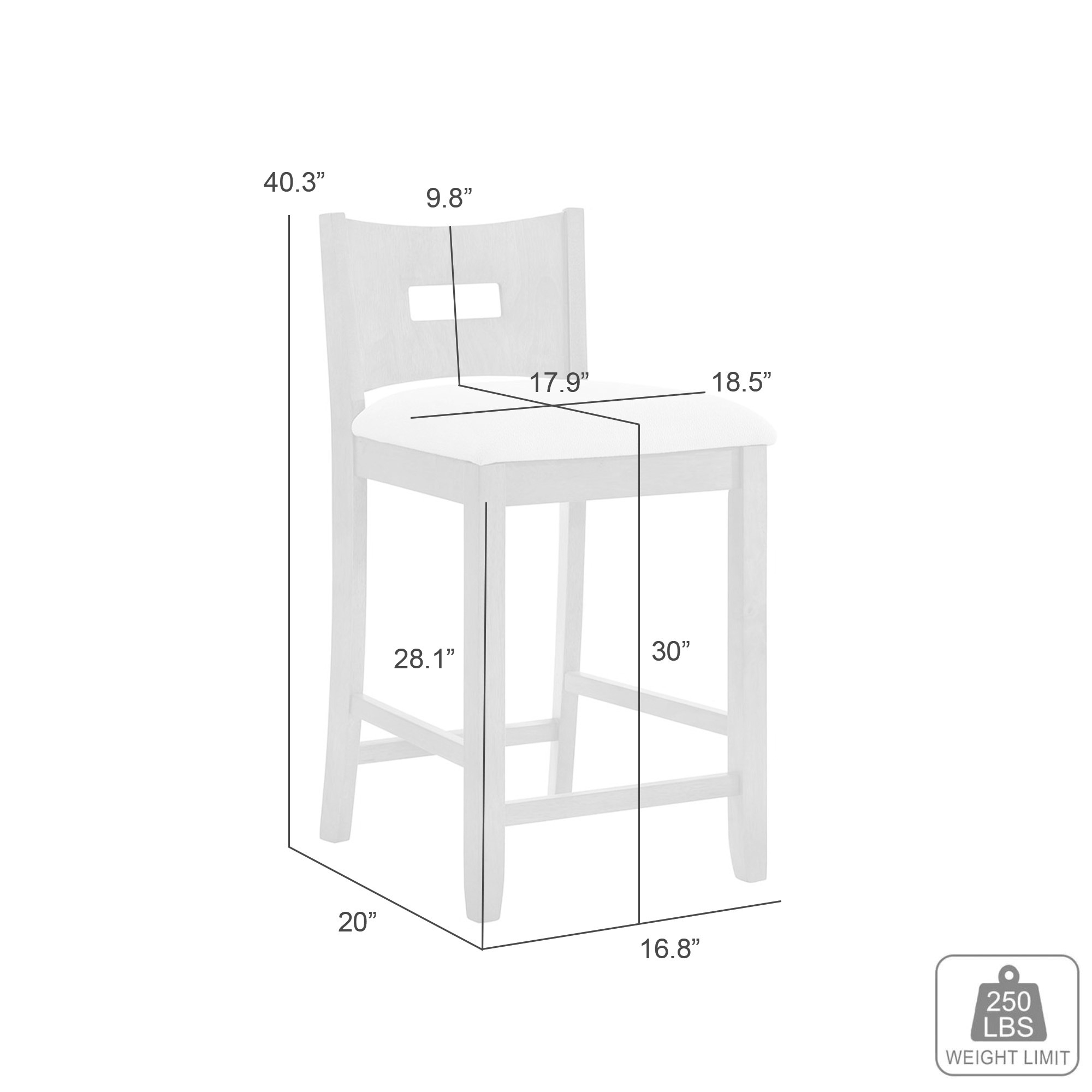 Armen Living Ren Upholstered Barstool