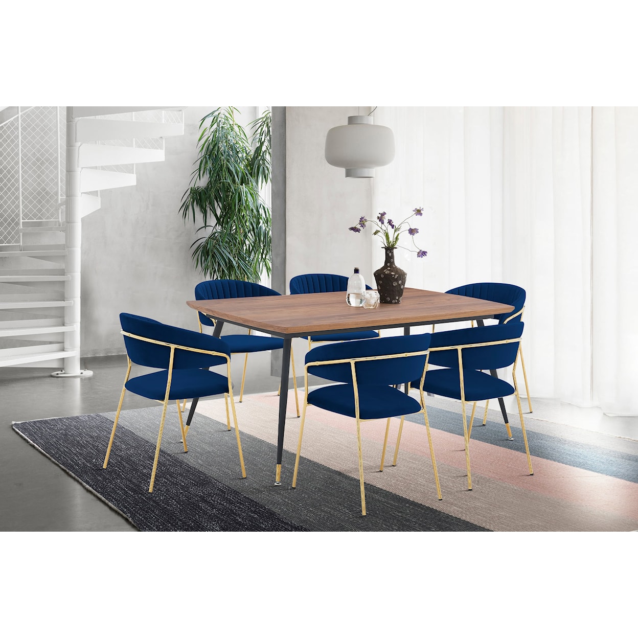 Armen Living Messina/Nara Dining Set