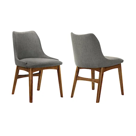 Set of 2 Contemporary Upholstered Side Chairs