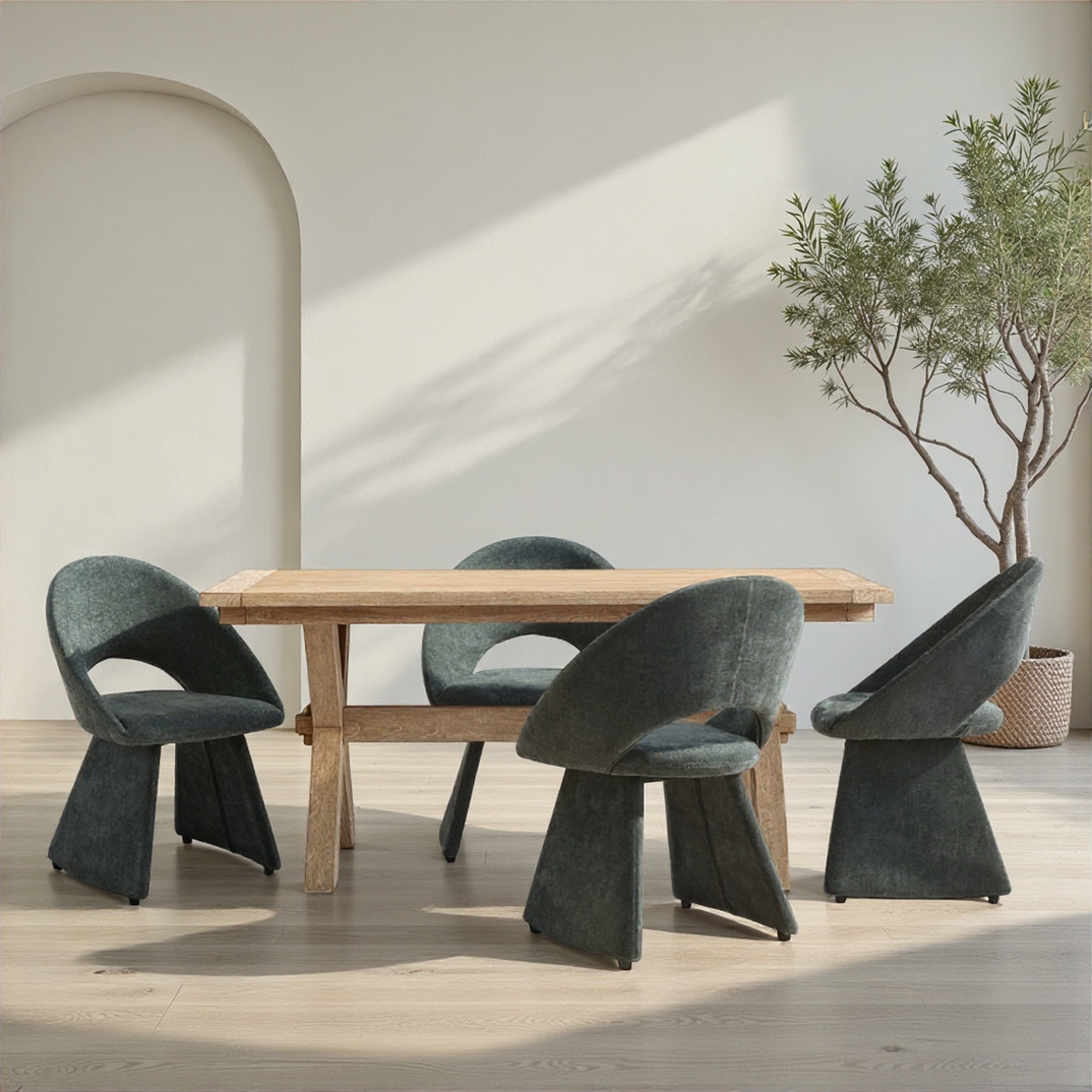 Armen Living Angelina Fully-Upholstered Dining Chair