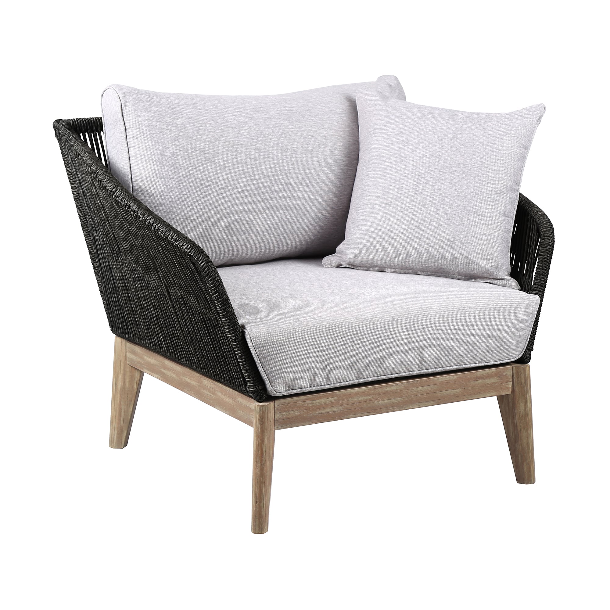 Contemporary Indoor/Outdoor Lounge Chair with Cushions