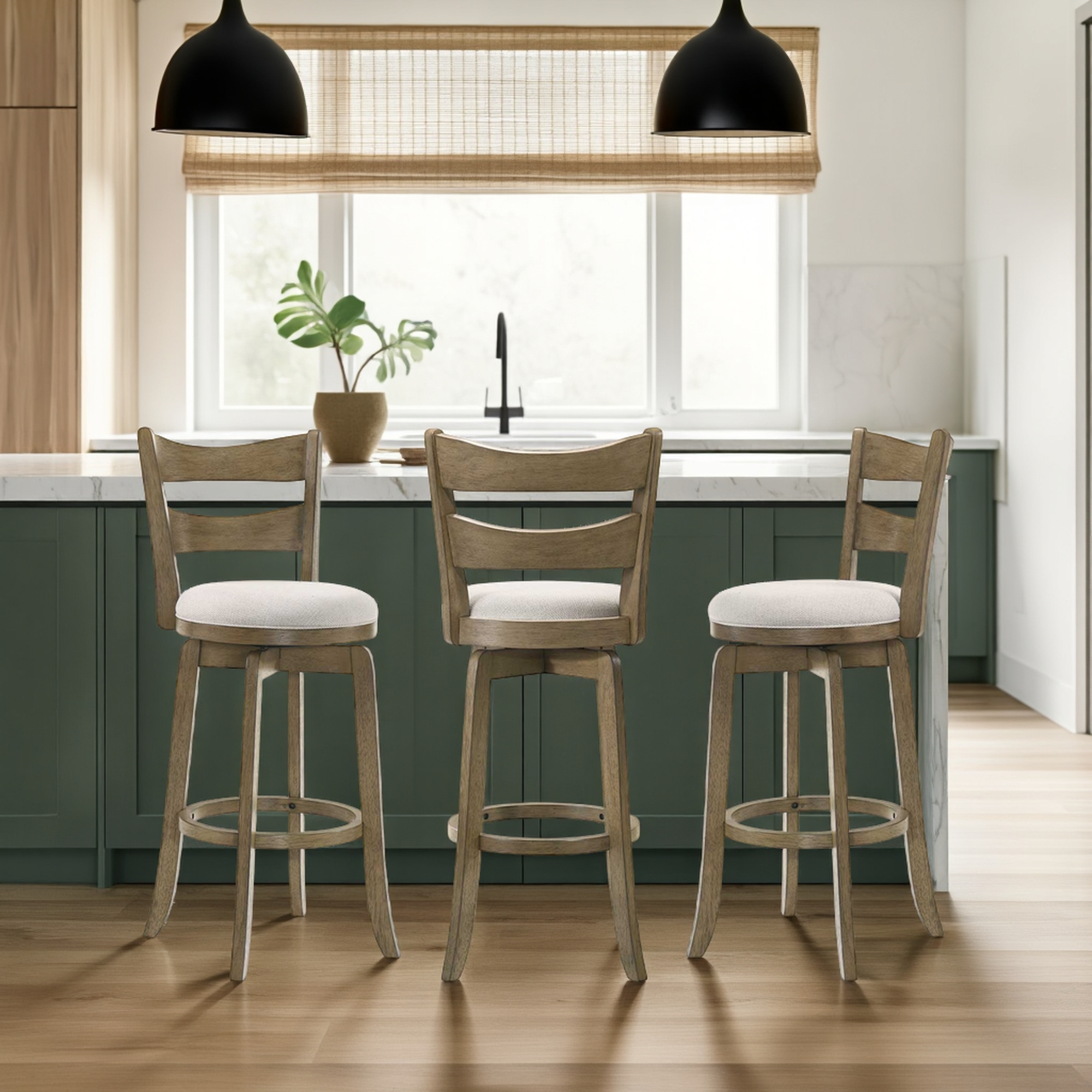 Armen Living Blair Full-Back Swivel Counter Stool