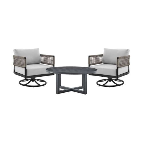 Casual 3-Piece Outdoor Conversation Set