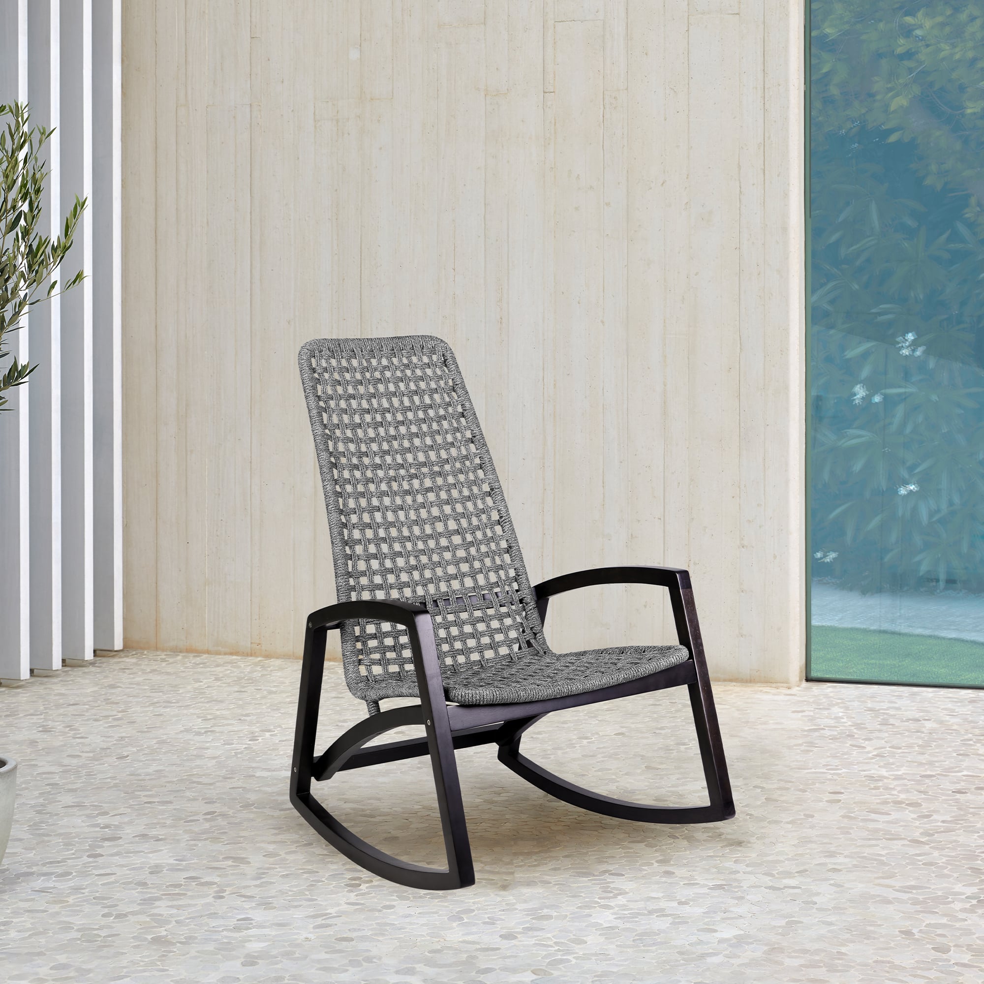 Armen Living Griffin Outdoor Rocking Chair