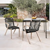 Armen Living Nabila Set of 2 Outdoor Arm Chairs