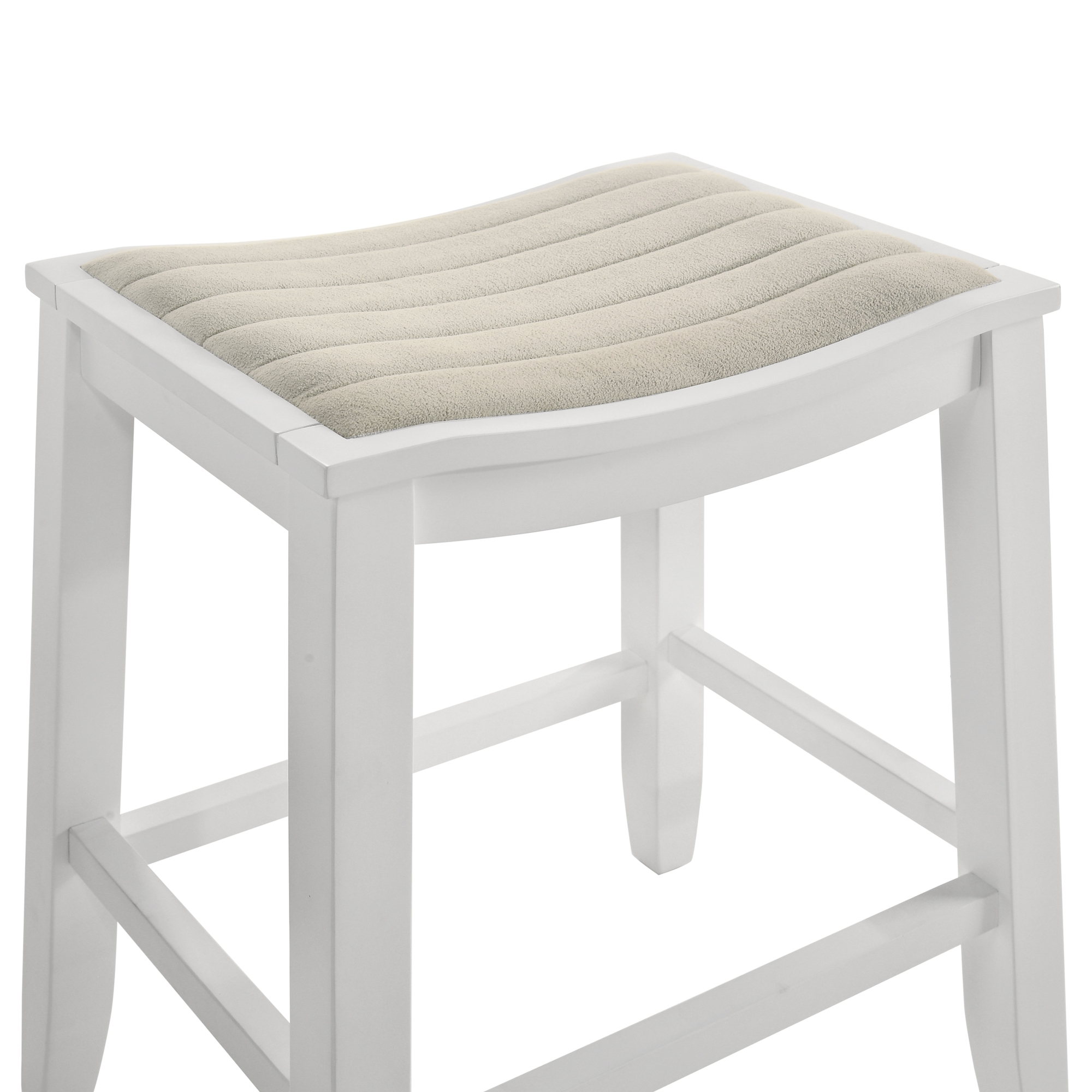 Backless Barstool w/Upholstered Seat