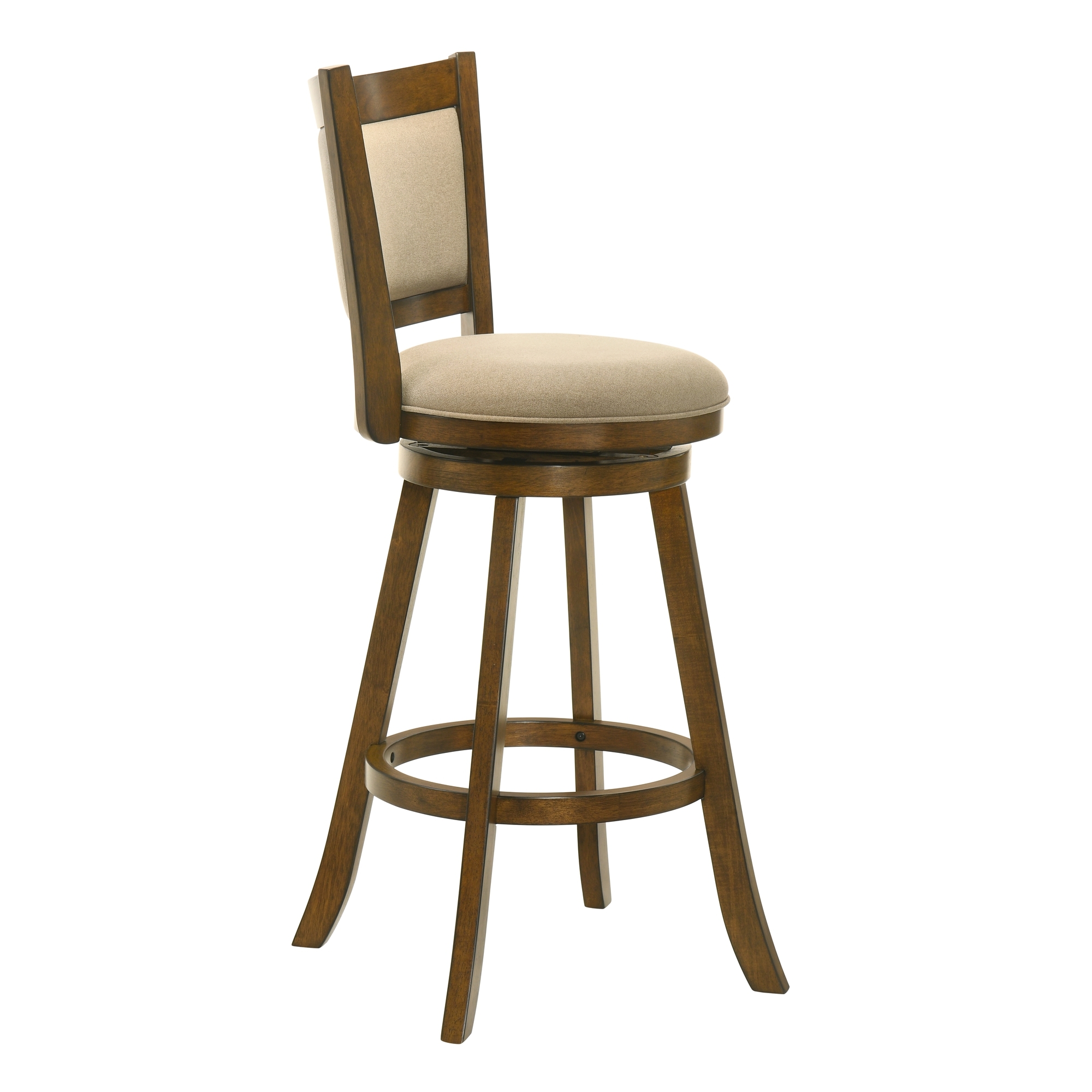 Armen Living Aiden Upholstered Bar-Height Swivel Stool