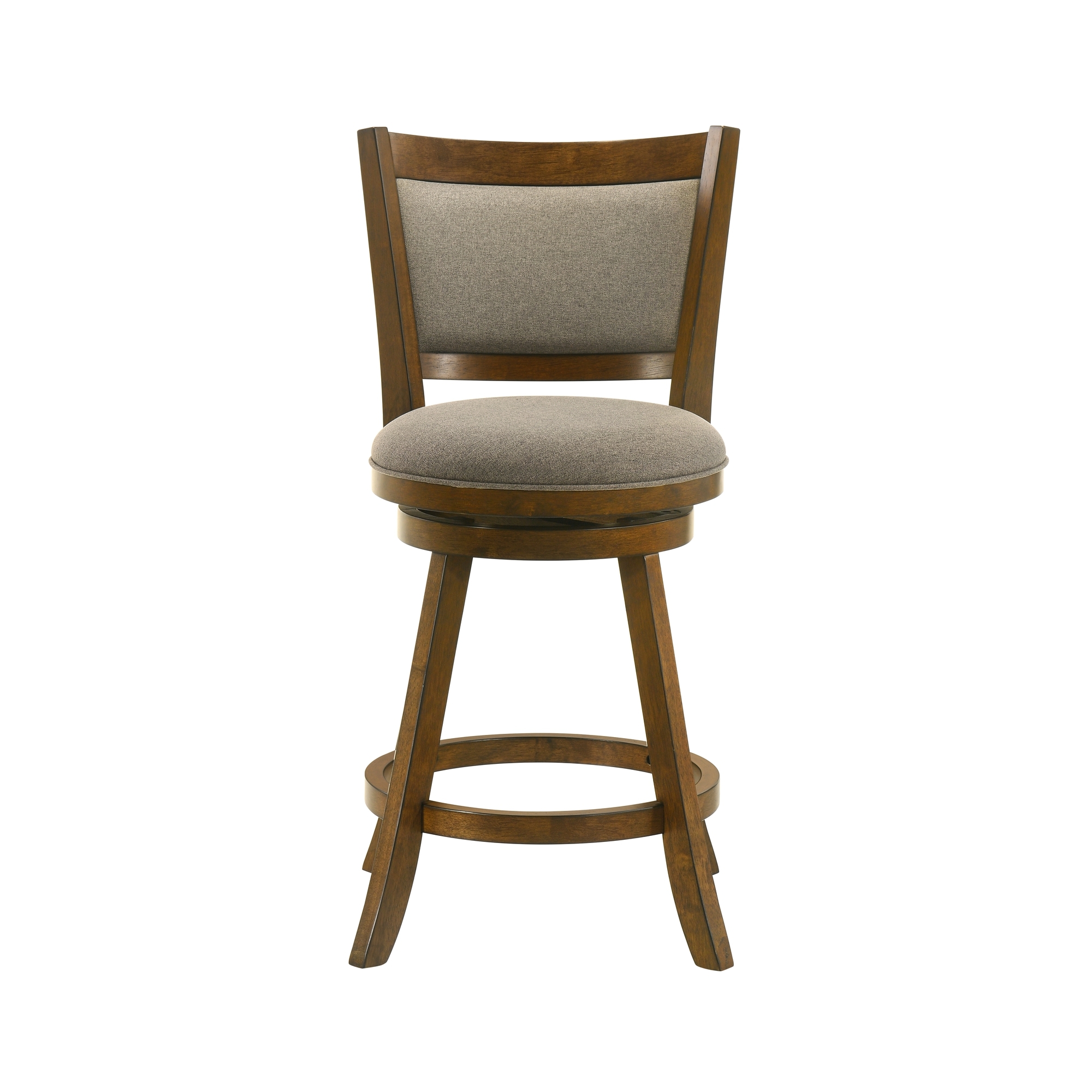 Armen Living Aiden Upholstered Counter-Height Swivel Stool