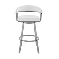 Transitional Bar-Height Swivel Stool