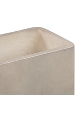 Armen Living Sunstone Sunstone Indoor or Outdoor Planter in Terrazzo Concrete