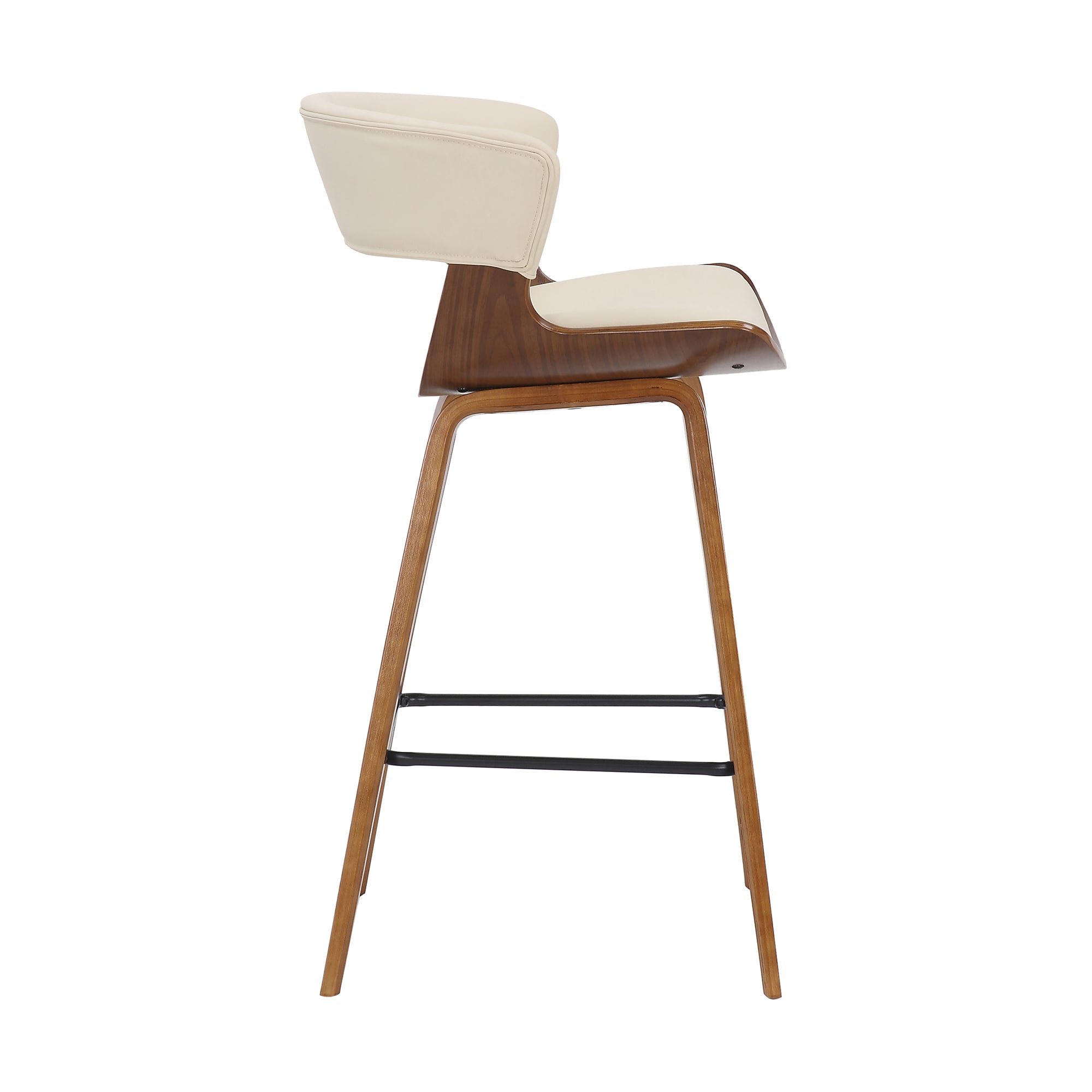 Faux Leather Counter Stool