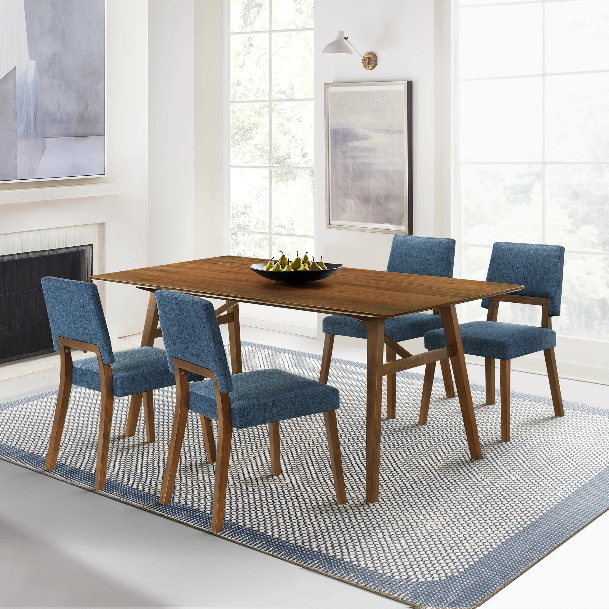 Armen Living Channell Dining Set