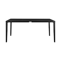 Casual Outdoor Patio Dining Table in Aluminum
