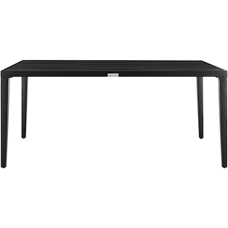 Outdoor Patio Dining Table in Aluminum