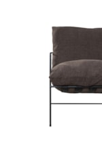 Armen Living Rogan Modern Industrial Accent Chair