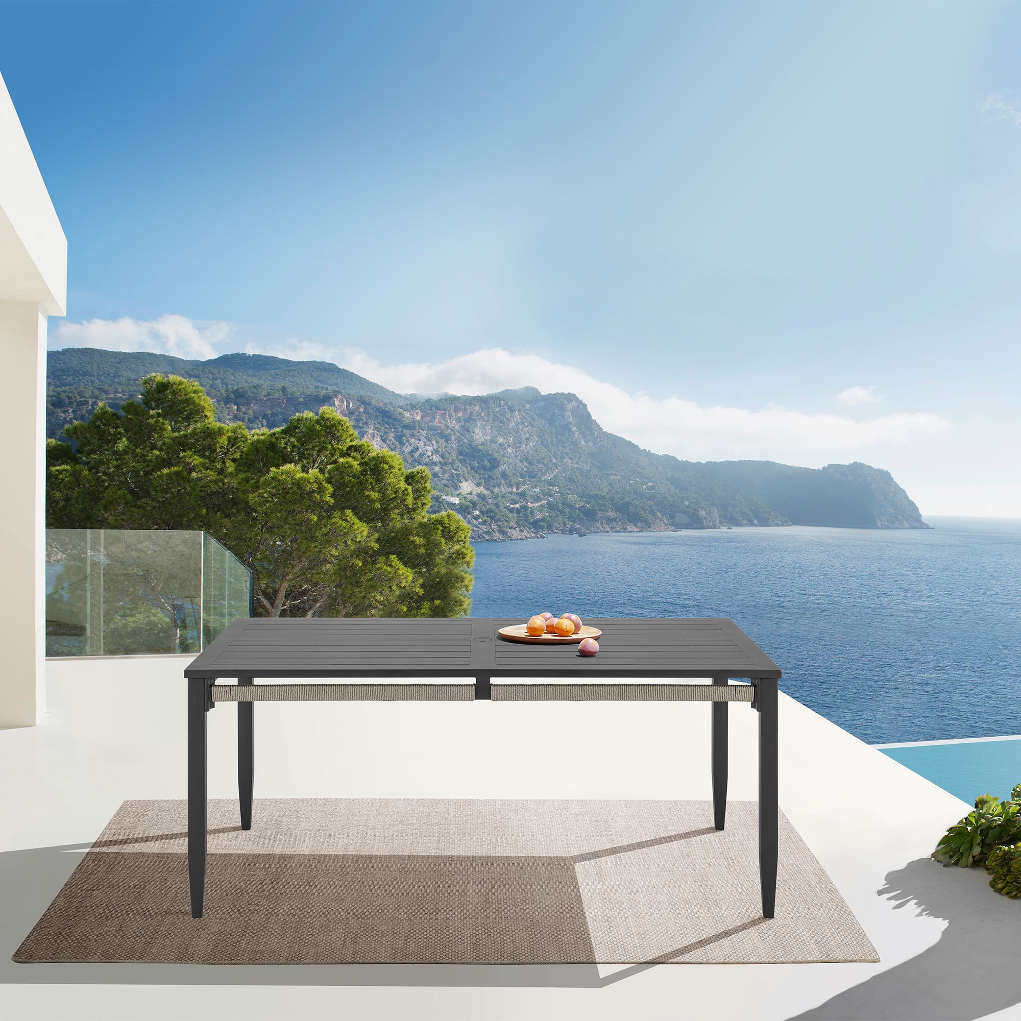 Armen Living Zella Outdoor Dining Table