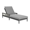 Armen Living Zella Outdoor Chaise Lounge