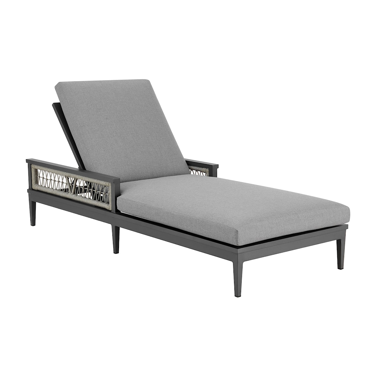 Armen Living Zella Outdoor Chaise Lounge