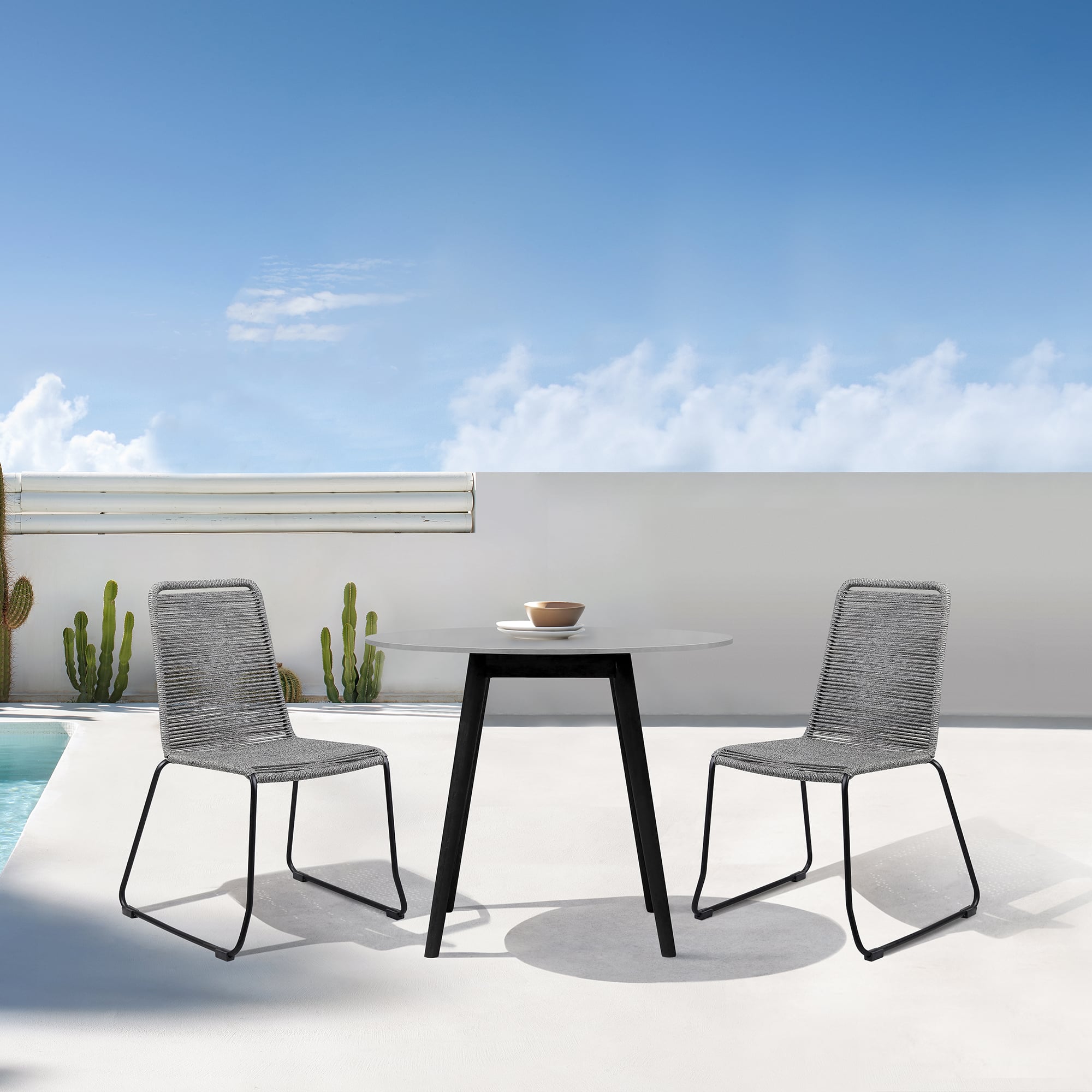 Armen Living Sydney Outdoor Dining Table
