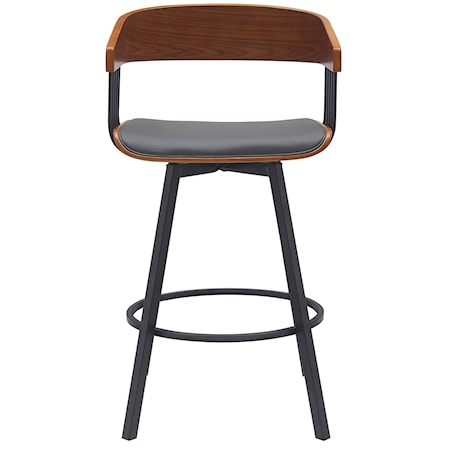 Contemporary Counter-Height Swivel Stool