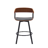 Contemporary Counter-Height Swivel Stool