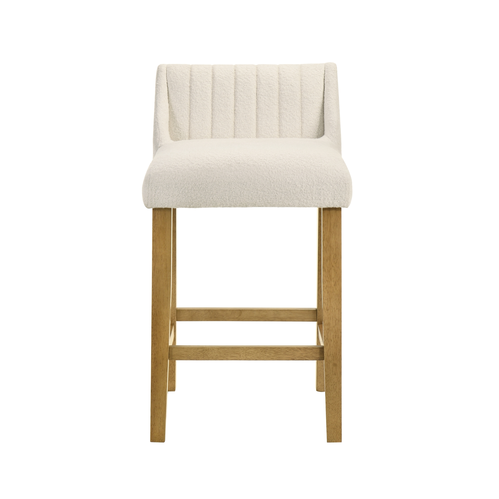 Upholstered Counter Stool w/Channel Tufting