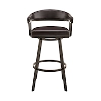 Transitional Counter-Height Swivel Stool
