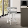 Armen Living Magnolia Swivel Counter-Height Stool