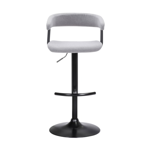 Contemporary Upholstered Adjustable Swivel Stool