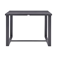 Contemporary Outdoor Patio Bar Height Dining Table