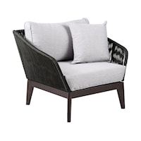 Contemporary Indoor/Outdoor Lounge Chair with Cushions
